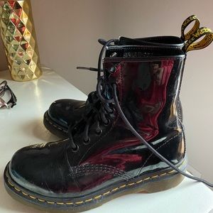 Patent Leather Youth Dr. Marten Boots